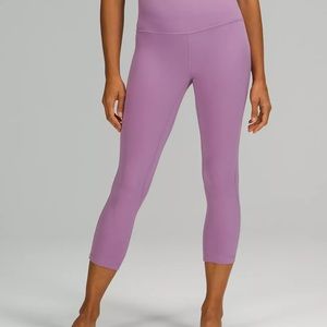 Lululemon align high rise crop 23”- size 2, wisteria purple